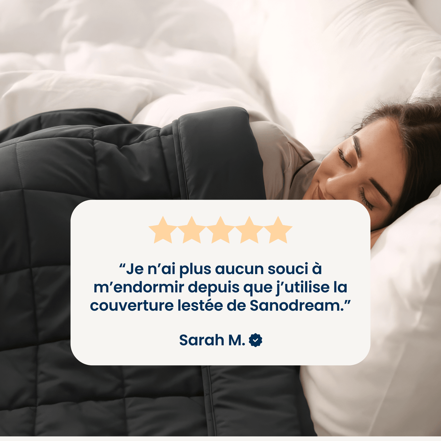 Couverture Lestée 100% Coton